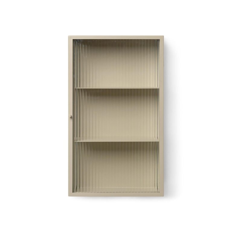 Haze Vægskab Riflet Glas Cashmere