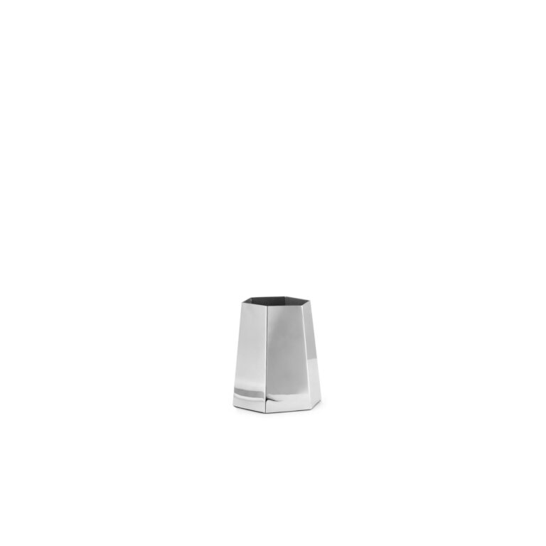 Hexa Vase Medium Rustfrit Stål