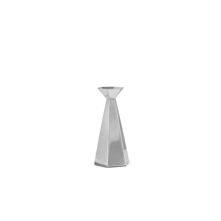Hexa Vase Stor Rustfrit Stål