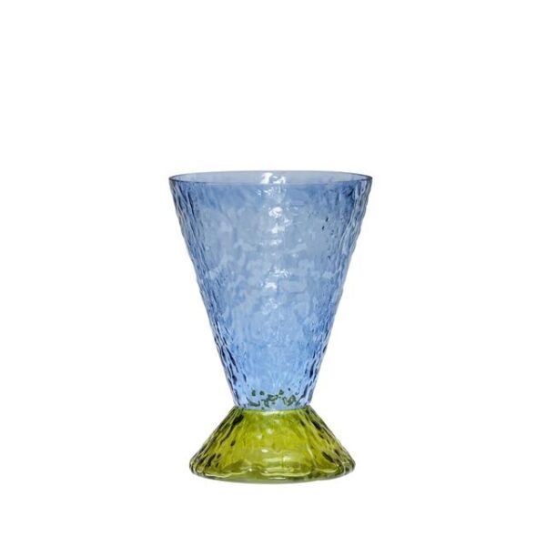 Hübsch Abyss Vase Lyseblå/Olive