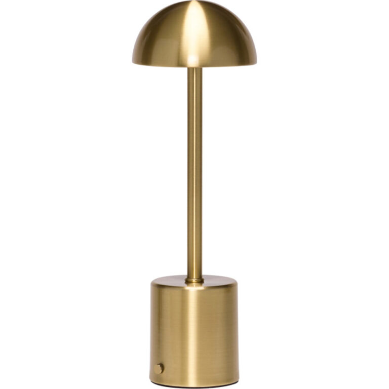 Hübsch Taten genopladelig bordlampe, messing