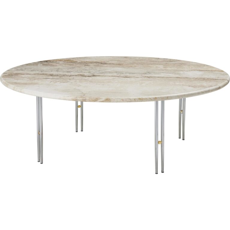IOI Sofabord Ø100 Krom/Beige