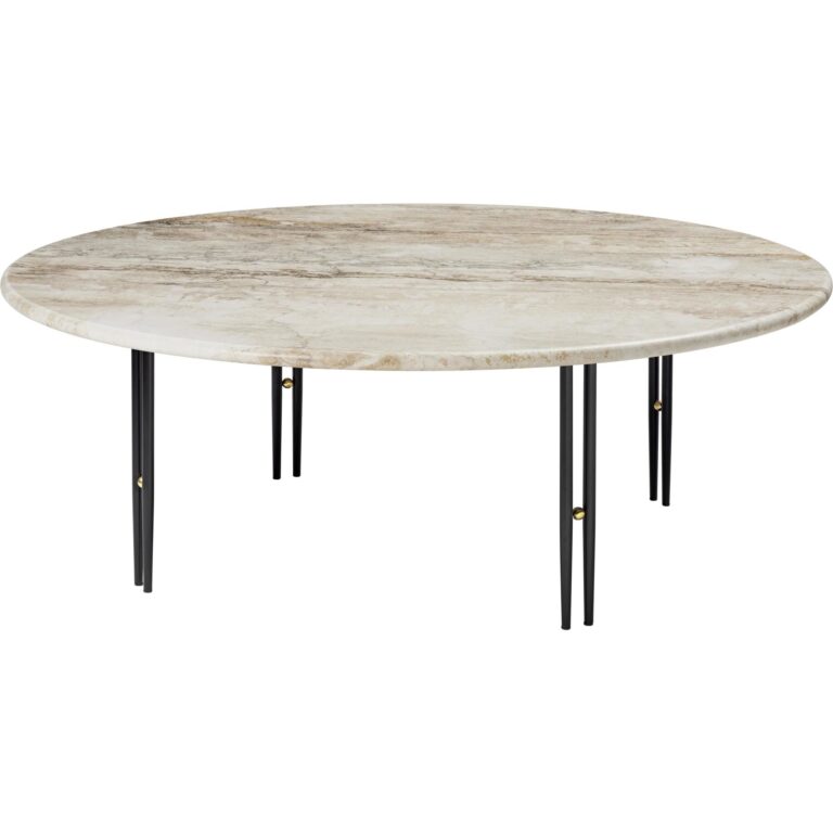 IOI Sofabord Ø100 Sort/Beige