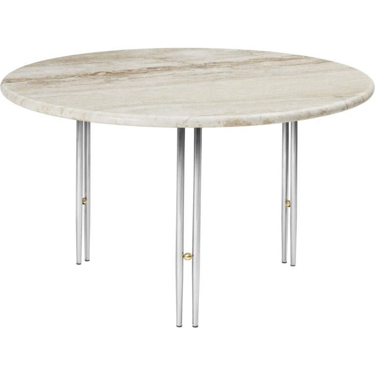 IOI Sofabord Ø70 Krom/Beige