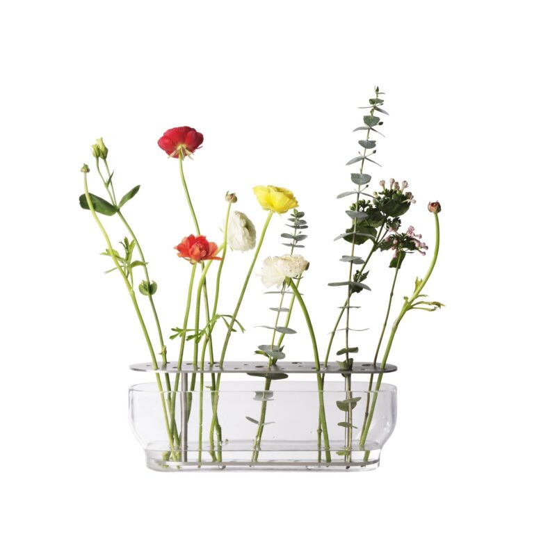 Ikebana Vase Lang Stål