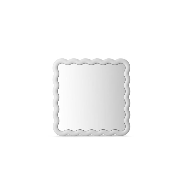 Illu Spejl 80 x 80 cm Hvid