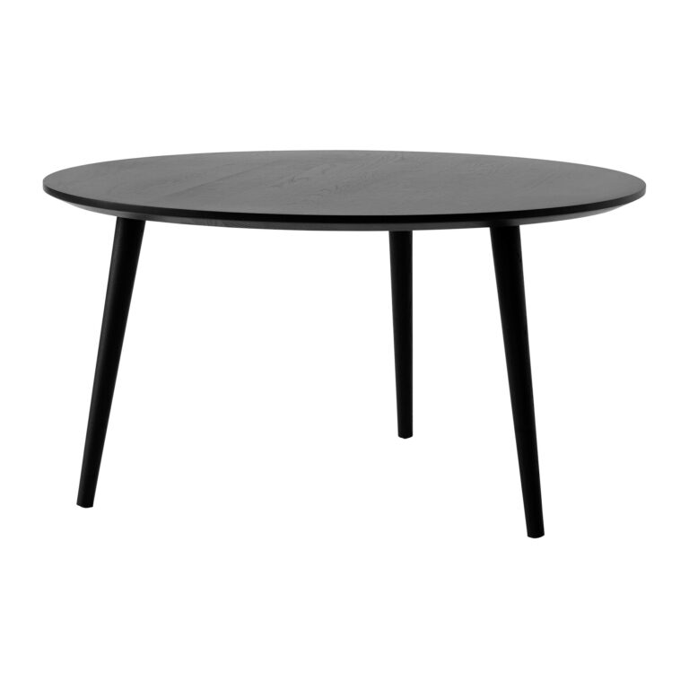In Between SK15 Sofabord Sort Lakeret Eg Ø90 cm
