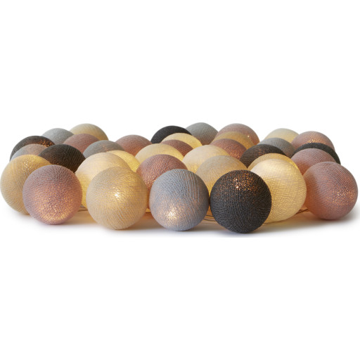 Iris Lights Blush lyskæde, 20 kugler