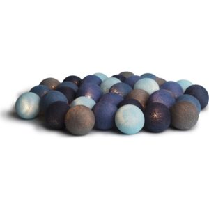 Iris Lights Ocean Blue lyskæde, 35 kugler