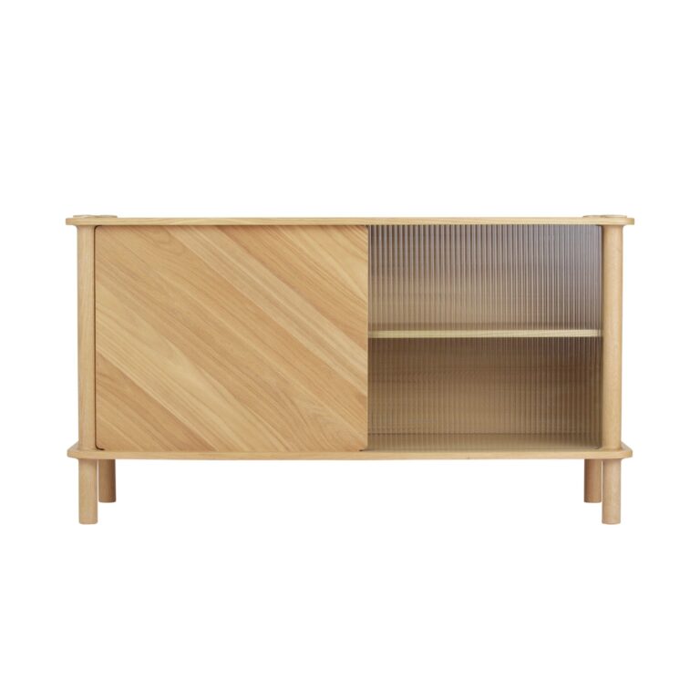 Italic Kabinet 1x1 Døre Eg/Glas