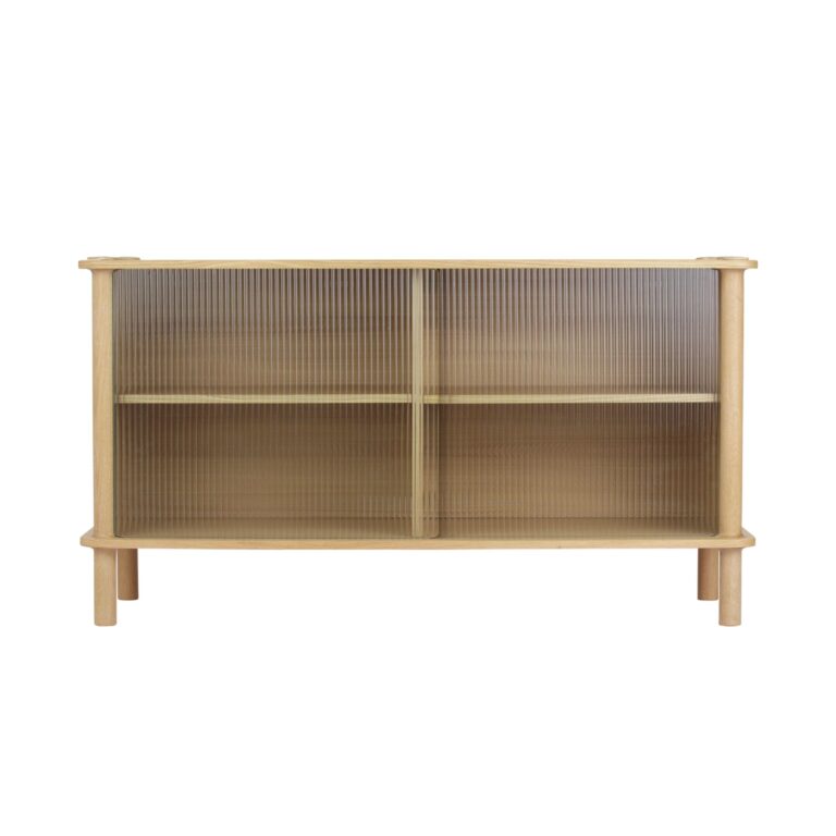 Italic Kabinet 2x Døre Eg/Glas