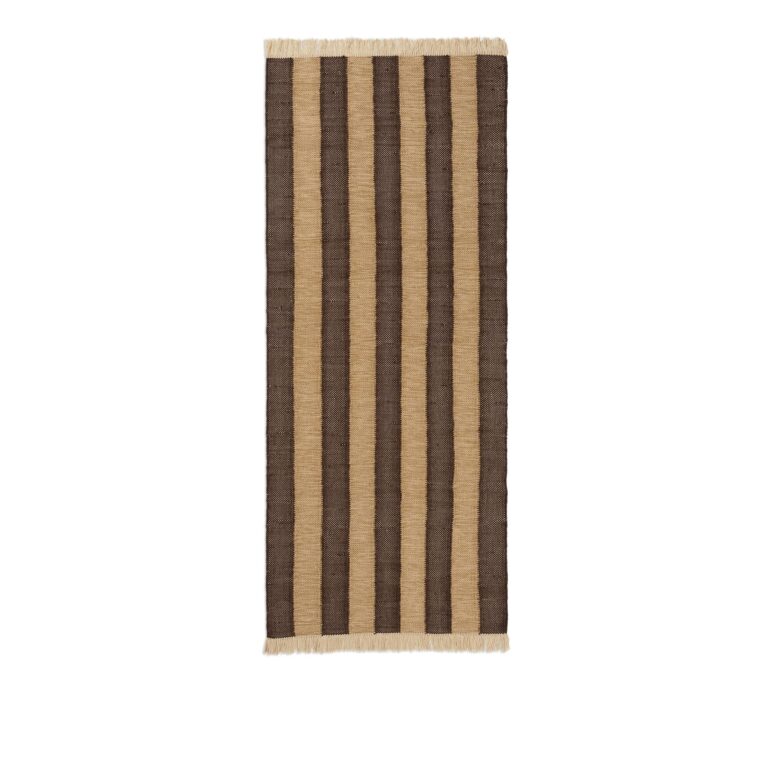 Ives Gulvtæppe 80x200 Tan/Chokolade