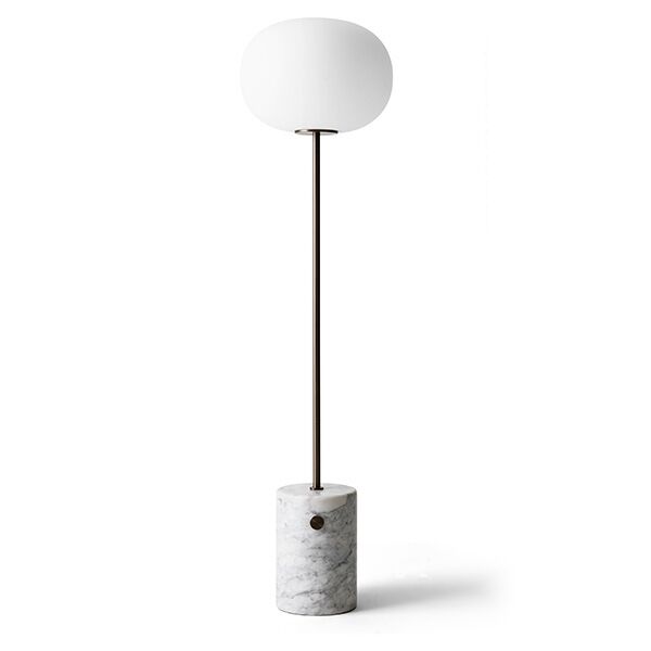 JWDA Gulvlampe Hvid Marmor & Bruneret Messing