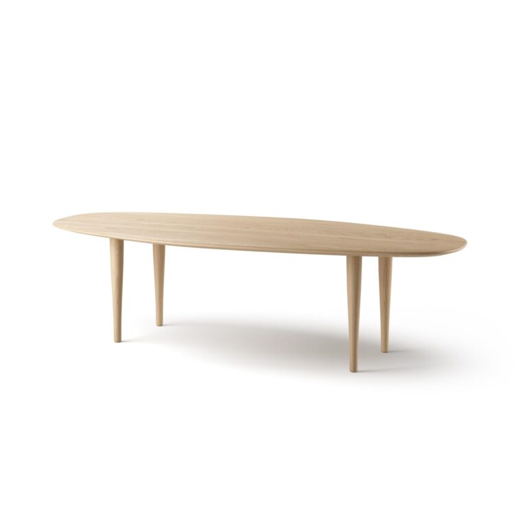 Jari Sofabord Ellipse 130x58 cm Egetræ