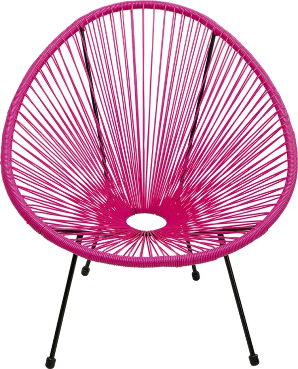 KARE DESIGN Acapulco Pink lænestol/havestol - pink plast og stål