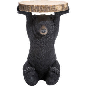 KARE DESIGN Animal Bear sidebord, rund - polyresin (Ø33)