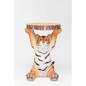 KARE DESIGN Animal Tiger sidebord, rund - polyresin (Ø35)