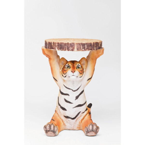 KARE DESIGN Animal Tiger sidebord, rund - polyresin (Ø35)