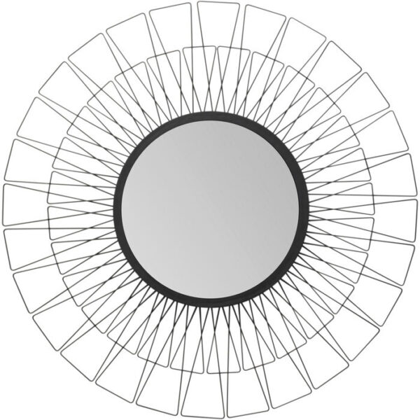 KARE DESIGN Corinne vægspejl, rund - spejlglas og stål (Ø65)