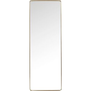 KARE DESIGN Curve Rectangular Brass spejl - spejlglas og messingbelagt ramme, firkantet (200x70)