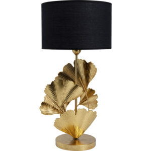 KARE DESIGN Flores bordlampe - bomuld og guld stål