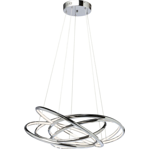 KARE DESIGN Saturn LED Chrome Big loftlampe - sølv aluminium