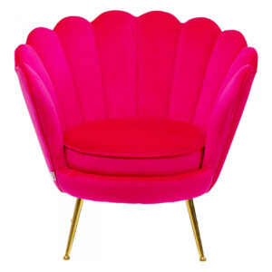 KARE DESIGN Water Lily Pink lænestol, m. armlæn - pink polyester og stål