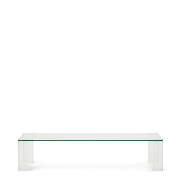 KAVE HOME Adularia sofabord, rektangulær - klar hærdet glas (140x60)