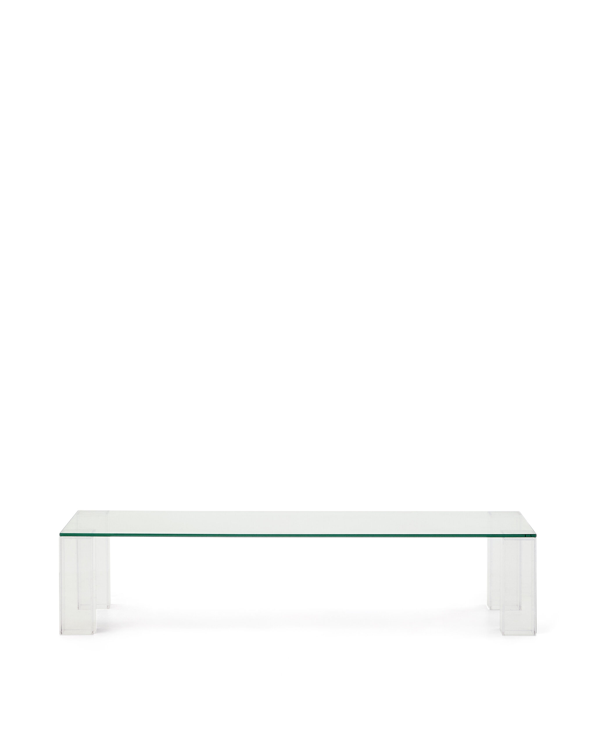 KAVE HOME Adularia sofabord, rektangulær - klar hærdet glas (140x60)