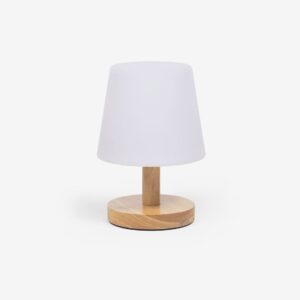 KAVE HOME Ambar genopladelig bordlampe, rund