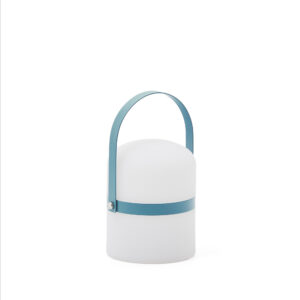 KAVE HOME Ridley mini LED bordlampe, bærbar, m. USB-kabel -blå polyethylen