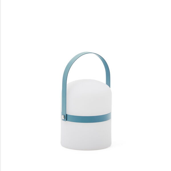 KAVE HOME Ridley mini LED bordlampe, bærbar, m. USB-kabel -blå polyethylen
