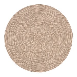 KAVE HOME Rodhe gulvtæppe, rund - beige 100% PET (Ø150)