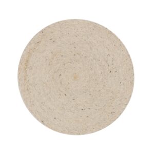 KAVE HOME Takashi gulvtæppe, rund - grå uld (Ø150)