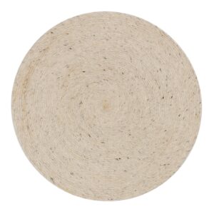 KAVE HOME Takashi gulvtæppe, rund - grå uld (Ø200)