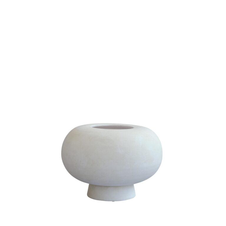 Kabin Vase Fat Bone White