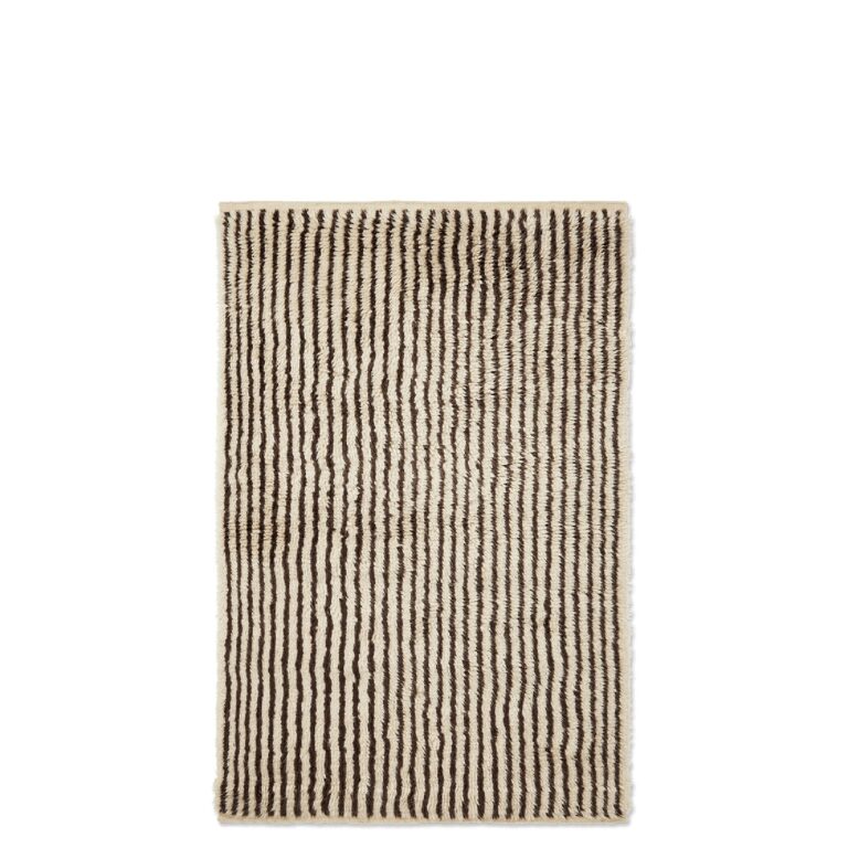 Kami Knyttet Gulvtæppe 120x180 Off-White/Coffee