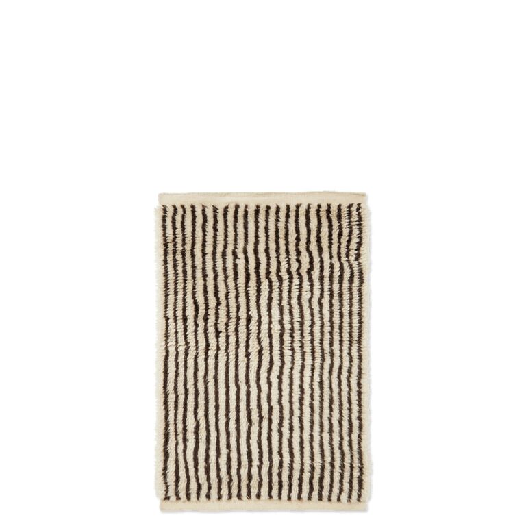 Kami Knyttet Gulvtæppe 80x120 Off-White/Coffee