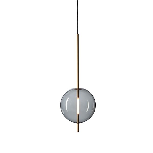 Kandinsky 30 Pendel Røget Gråt Glas & Messing