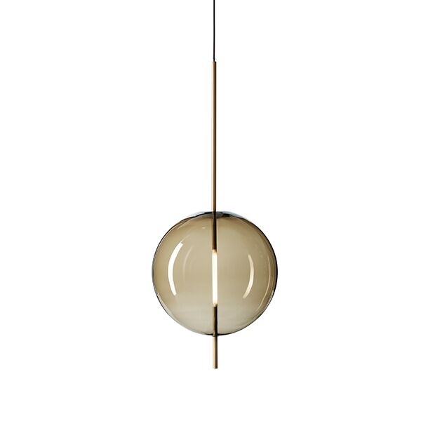 Kandinsky 45 Pendel Røget Brunt Glas & Messing