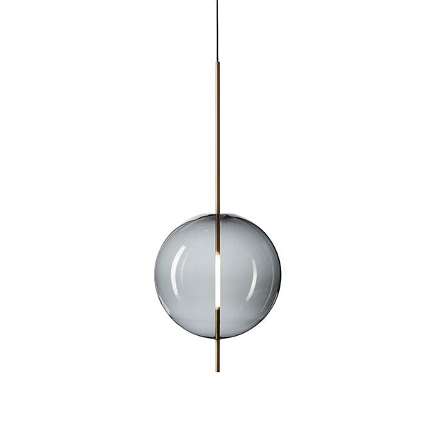 Kandinsky 45 Pendel Røget Gråt Glas & Messing