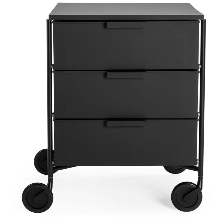 Kartell Mobil Kommode Matsort - Skuffer Lakeret Stål Mat Black - 0201209
