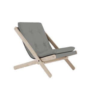 Karup Boogie Lænestol M. Madras 746 Grey/Rå Bøg