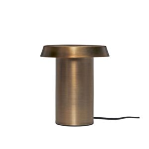 Keen bordlampe, bruneret messing