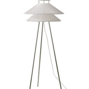 Kiku gulvlampe, hvid/stål