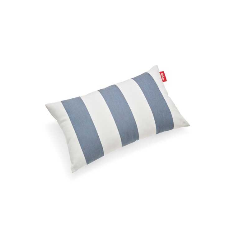 King Pude 66x40 cm Stripe Ocean Blue
