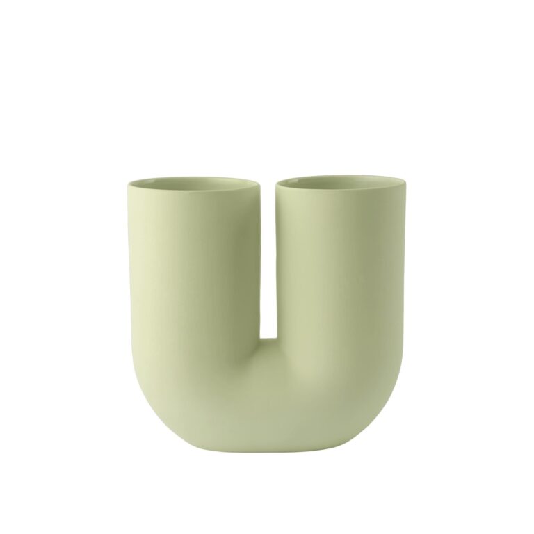 Kink Vase H26 Lysegrøn