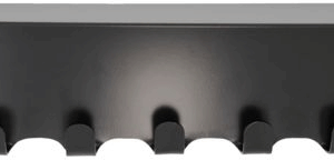 Knagerække & hattehylde House Doctor Book 60 cm sort stål med 9 knager