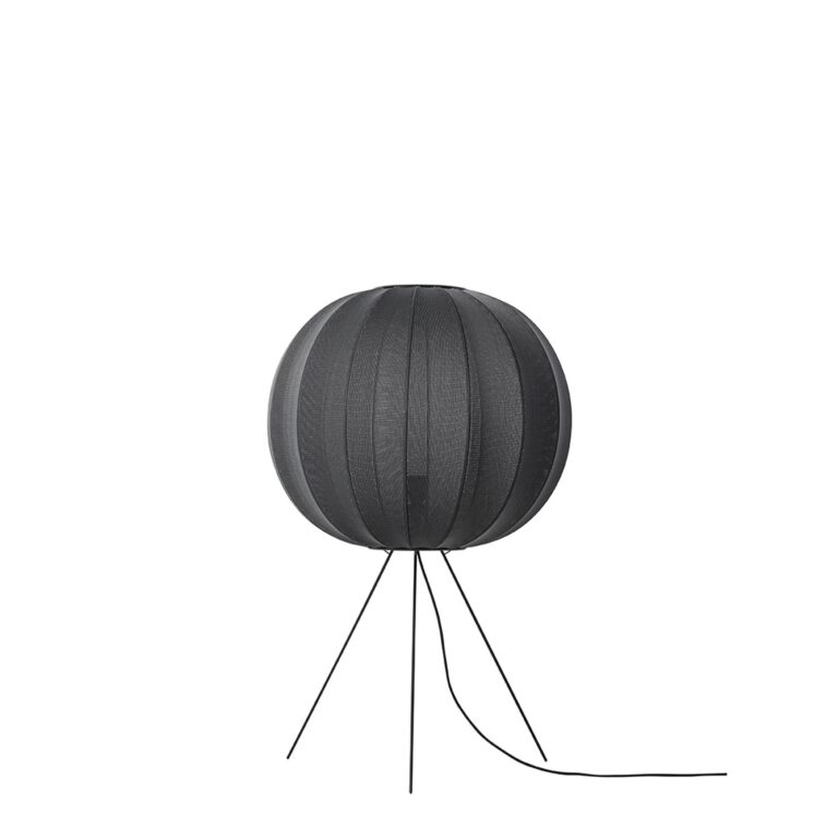 Knit-Wit Round Gulvlampe Ø60 Medium Black