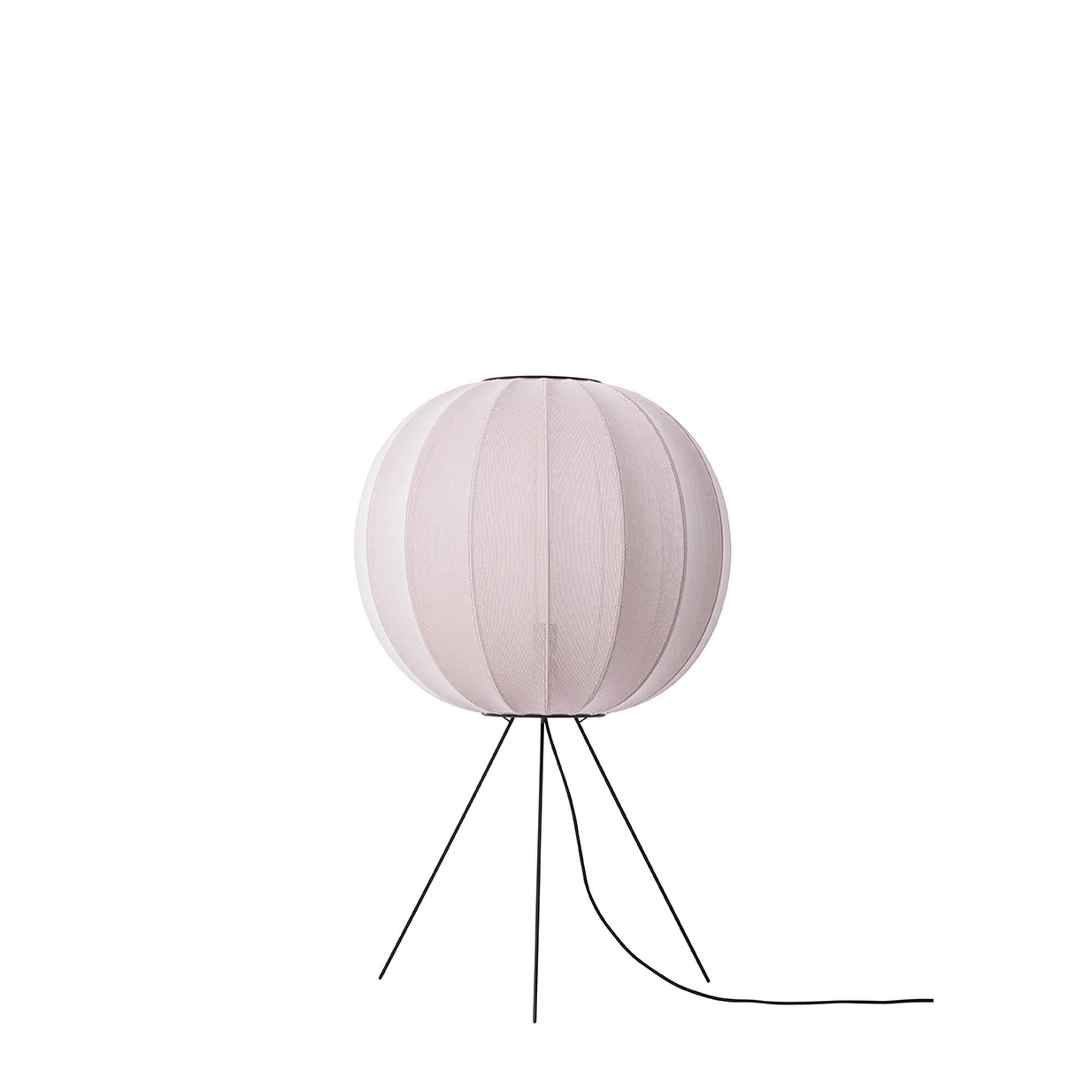 Knit-Wit Round Gulvlampe Ø60 Medium Lyserød